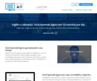 Voceaprendeagora.com(Curso de Inglês e Liderança online) Screenshot
