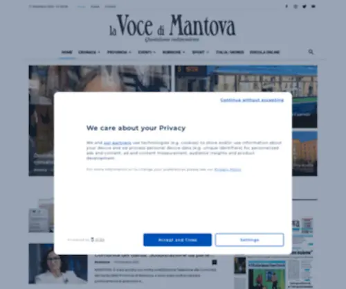 Vocedimantova.it(VOCE DI MANTOVA) Screenshot