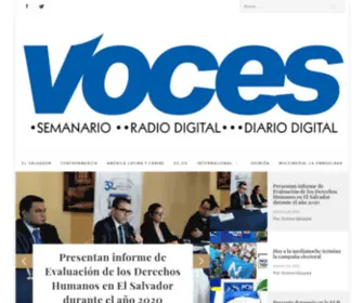 Voces.org.sv(Inicio) Screenshot