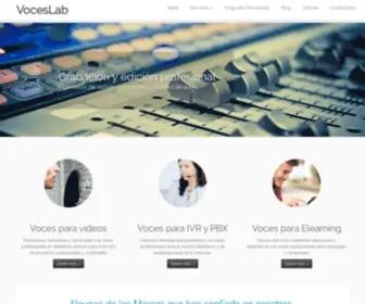 Voceslab.com(Voces profesionales para todo tipo de proyectos) Screenshot