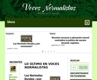 Vocesnormalistas.org(Voces Normalistas) Screenshot