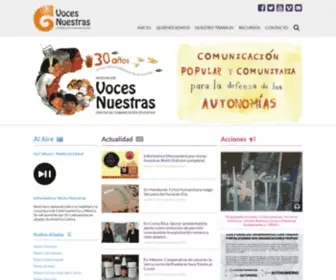 Vocesnuestras.org(Voces Nuestras) Screenshot