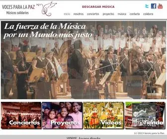 Vocesparalapaz.com(VOCES PARA LA PAZ) Screenshot