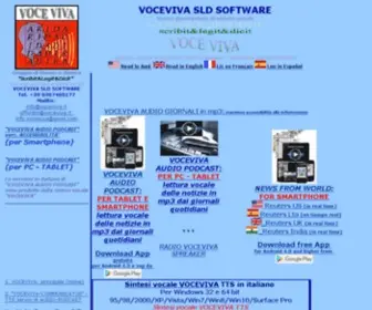 Voceviva.it(La SLD SOFTWARE produce una innovativa sintesi vocale VOCEVIVA TTS (Text) Screenshot