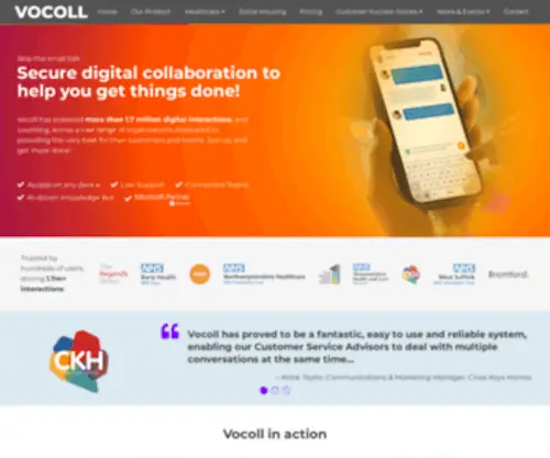 Vocoll.com(Vocoll Engagement Platform) Screenshot
