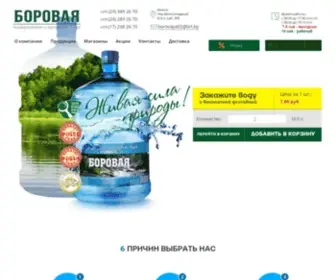 Vodaborovaya.by(Природная питьевая бутилированная вода «Боровая») Screenshot