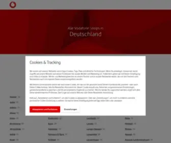 Vodafone-Shops.de(Alle Vodafone) Screenshot