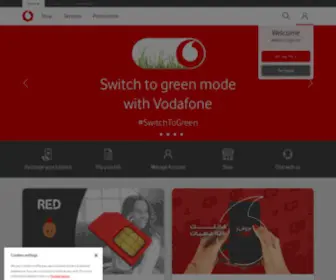 Vodafone.com.eg(Vodafone) Screenshot