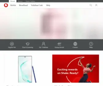 Vodafone.com.gh(Vodafone Ghana) Screenshot