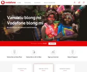 Vodafone.com.vu(Vodafone Vanuatu) Screenshot