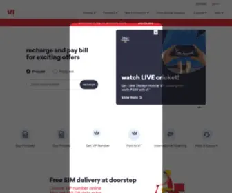Vodafone.in(Vi (Vodafone Idea)) Screenshot