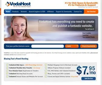 Vodahost.com(VodaHost Web Hosting) Screenshot