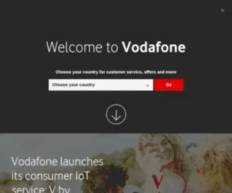 Vodaphone.com(The Corporate Website of Vodafone Group Plc) Screenshot