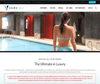 Vodaspa.com(Day Spa in Los Angeles) Screenshot