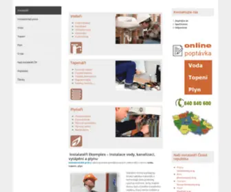 Vodatopeniplyn.eu(Instalatéři) Screenshot