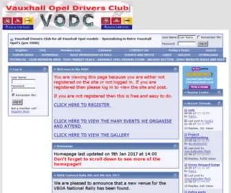 Vodc.co.uk(Vauxhall owners club) Screenshot