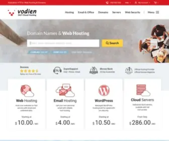 Vodien.com.au(Web Hosting & Server) Screenshot