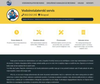 Vodoinstalater-Odgusenje-Beograd.com(Vodoinstalaterske usluge Beograd) Screenshot