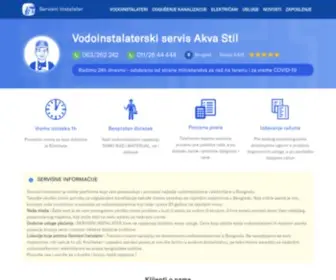 Vodoinstalater-Odgusenje.rs(Servisni Instalater Beograd) Screenshot