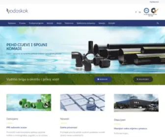 Vodoskok.hr(Dobavljač instalacijskih elemenata za vodoopskrbne i druge cijevne sustave) Screenshot