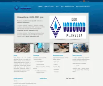 Vodovodpljevlja.com(Vodovod Pljevlja) Screenshot