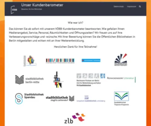 Voebb-Kundenbarometer.de(Bewerten Sie Ihre Bibliothek) Screenshot