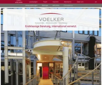 Voelker-Gruppe.com(VOELKER & Partner Rechtsanwälte Wirtschaftsprüfer Steuerberater mbB in Reutlingen) Screenshot