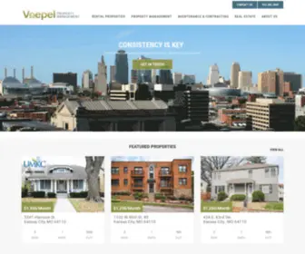 Voepelproperties.com(Voepel Propety Management) Screenshot