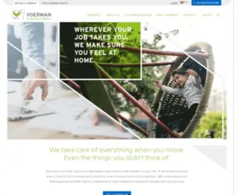 Voerman.com(Uw partner in internationaal verhuizen) Screenshot