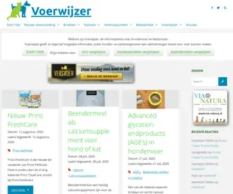 VoerwijZer.com(Alles over gezonde voeding voor hond en kat) Screenshot