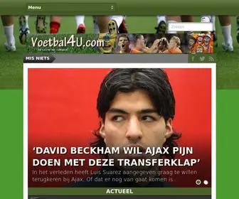 Voetbal4U.com(Altijd het laatste voetbalnieuws selectief voor jou verzameld) Screenshot