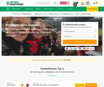 VoetbalticketXpert.nl(Dé partners in voetbaltickets voor Europese topclubs) Screenshot