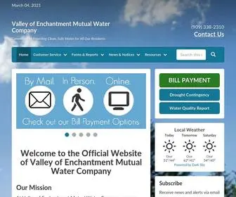 Voewater.com(Valley of Enchantment Mutual Water Company) Screenshot