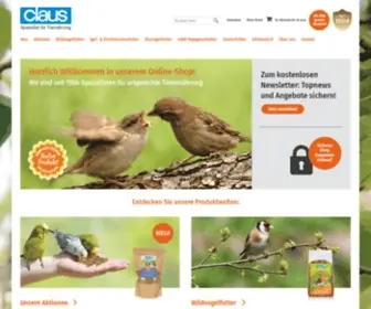 Vogel-Shop.de(Claus Online) Screenshot