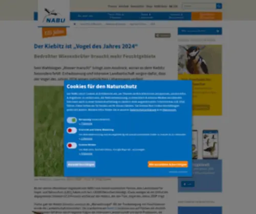 Vogeldesjahres.de(Wir sind die naturschutzmacher) Screenshot