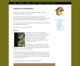 Vogelhaus-Nistkasten.de(Vogelhaus und Nistkasten zum Vogelschutz) Screenshot