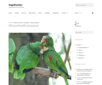 Vogelkweker.be(Vogels kweken) Screenshot