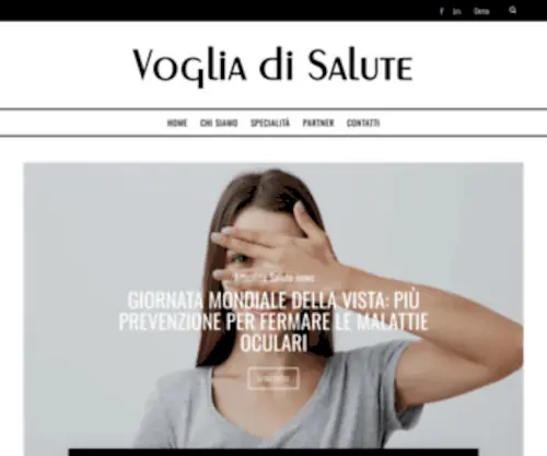 Vogliadisalute.it(Voglia di Salute) Screenshot