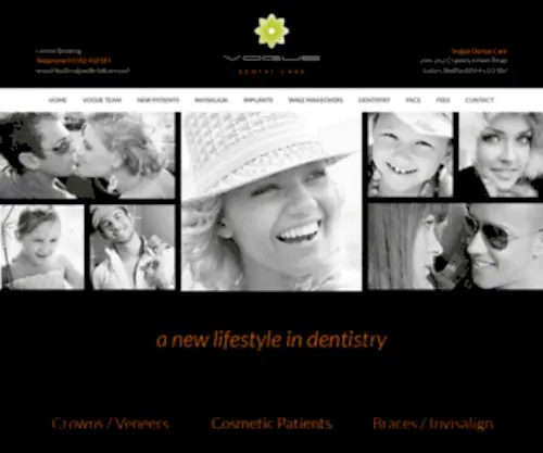 Voguedentalcare.com(Cosmetic Dentistry Luton) Screenshot