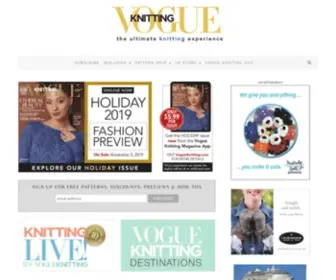 Vogueknitting.com(The ultimate knitting experience) Screenshot