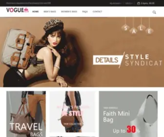 Voguesbox.com(Designer Men & Women Bags Clearance Sale) Screenshot