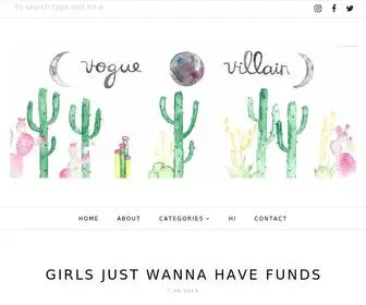 Voguevillain.com(Vogue Villain) Screenshot