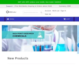 Vohlabs.com(Buy chemicals online) Screenshot