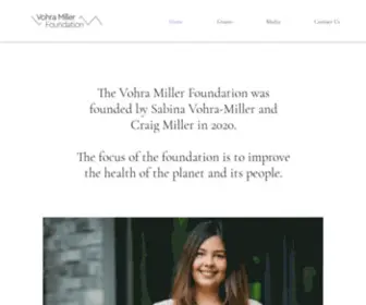 Vohramillerfoundation.ca(The focus of the Vohra Miller Foundation) Screenshot