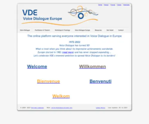Voice-Dialogue-Europe.net(Voice Dialogue Europe) Screenshot