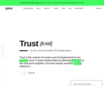 Voice.be(Trust-building communication agency) Screenshot