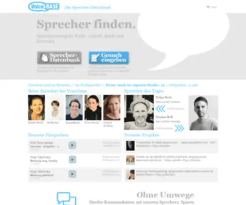 Voicebase.de(Sprecher-Datenbank Voicebase) Screenshot