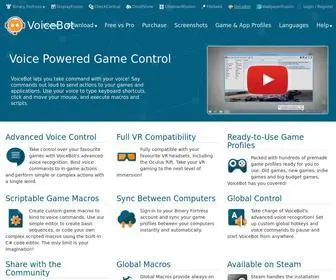 Voicebot.net(Voice Powered Game Control by Binary Fortress Software) Screenshot