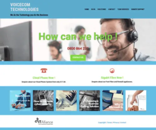 Voicecom.co.nz(IT, Internet, Phone Systems & Websites) Screenshot