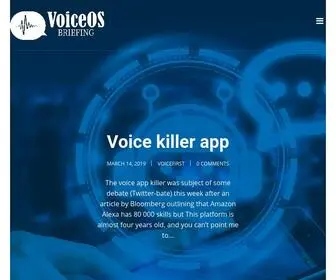 Voicefirstweekly.com(The community at the intersection between technical and human landscapes of voice as a human machine interface) Screenshot